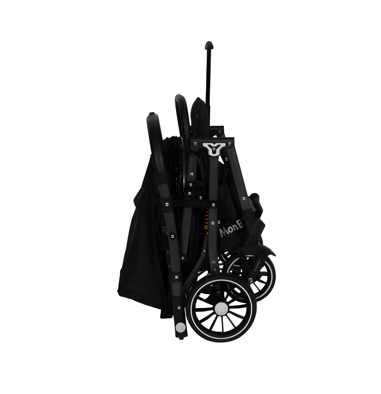 POUSSETTE VALISE RÉVERSIBLE NOIR DORÉ - MON BÉBÉ