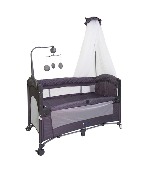 LIT PARC CODODO CONFORT GRIS FONCE – MON BÉBÉ